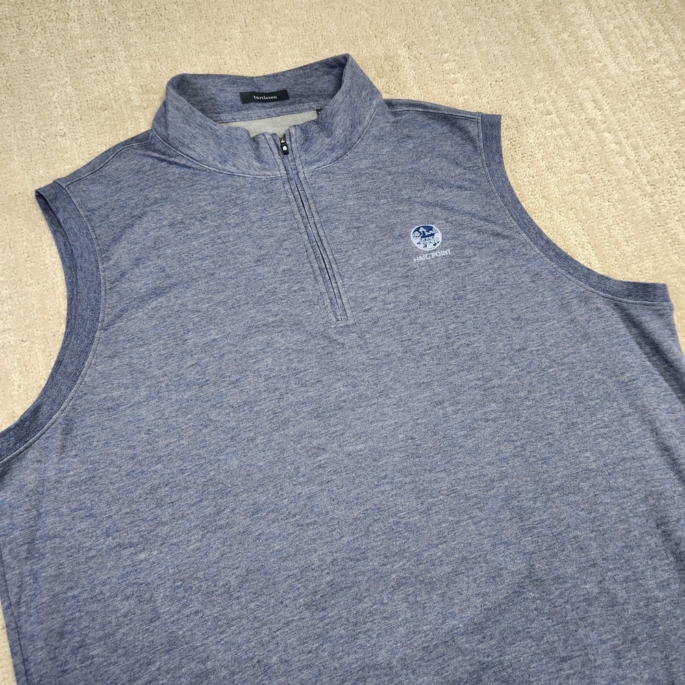 Turtleson Sweater Vest Men XL Golf Blue Haig Point Stretch‎ Luxury Performance